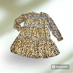 Leopard Print LOFT Dress Size small